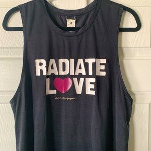 NWOT Spiritual Gangster Silky Tank Top “Radiate Love 💗”
